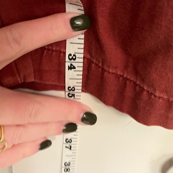 Woolrich HLP01165 Red Cotton Pants Size 14 - Picture 9 of 12